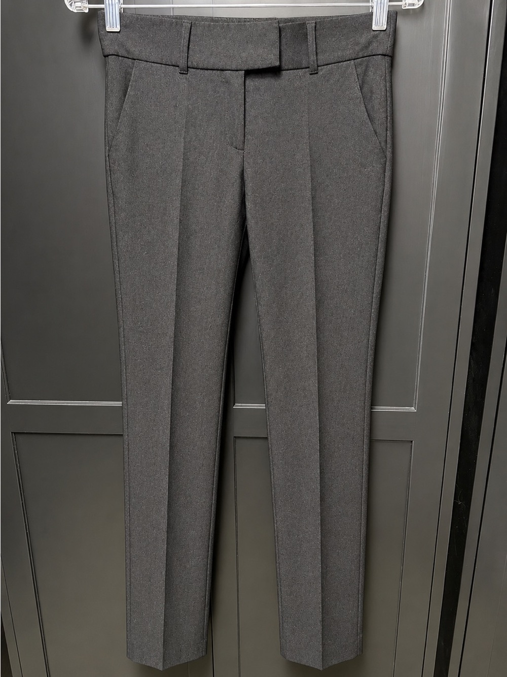 Women’s Straight-Leg Dress Pants — Charcoal Gray